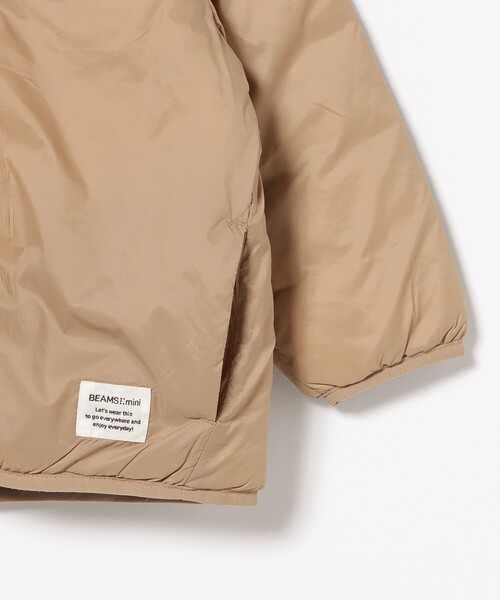 BEAMS mini（ビームスミニ）の「中綿 ノーカラー リバーシブル ブルゾン 2025FW（90～150cm）（ブルゾン・キッズ・オリーブ/ブラウン系その他・100/150/140/130/120/110/90）」の5枚目の写真