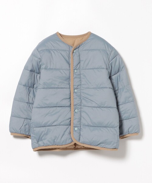 BEAMS mini（ビームスミニ）の「中綿 ノーカラー リバーシブル ブルゾン 2025FW（90～150cm）（ブルゾン・キッズ・オリーブ/ブラウン系その他・100/150/140/130/120/110/90）」の8枚目の写真