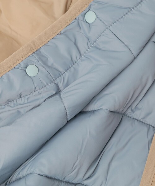 BEAMS mini（ビームスミニ）の「中綿 ノーカラー リバーシブル ブルゾン 2025FW（90～150cm）（ブルゾン・キッズ・オリーブ/ブラウン系その他・100/150/140/130/120/110/90）」の9枚目の写真