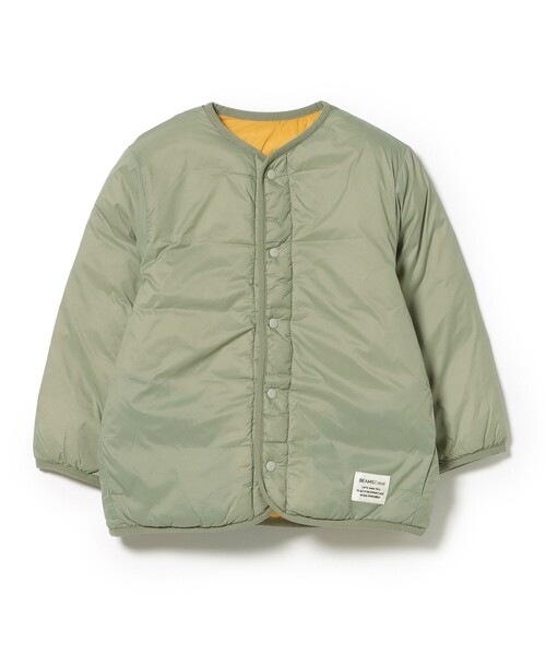 BEAMS mini（ビームスミニ）の「中綿 ノーカラー リバーシブル ブルゾン 2025FW（90～150cm）（ブルゾン・キッズ・オリーブ/ブラウン系その他・100/150/140/130/120/110/90）」の10枚目の写真