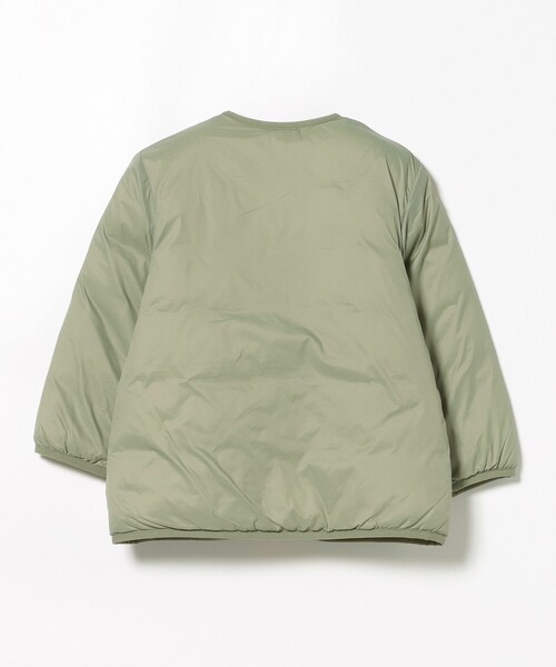 BEAMS mini（ビームスミニ）の「中綿 ノーカラー リバーシブル ブルゾン 2025FW（90～150cm）（ブルゾン・キッズ・オリーブ/ブラウン系その他・100/150/140/130/120/110/90）」の11枚目の写真