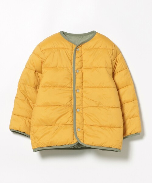 BEAMS mini（ビームスミニ）の「中綿 ノーカラー リバーシブル ブルゾン 2025FW（90～150cm）（ブルゾン・キッズ・オリーブ/ブラウン系その他・100/150/140/130/120/110/90）」の13枚目の写真
