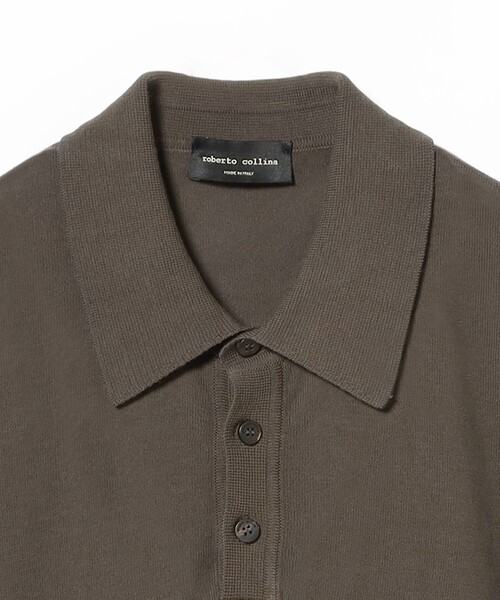 ROBERTO COLLINA / コットン ニットポロシャツ（ポロシャツ）｜ROBERTO