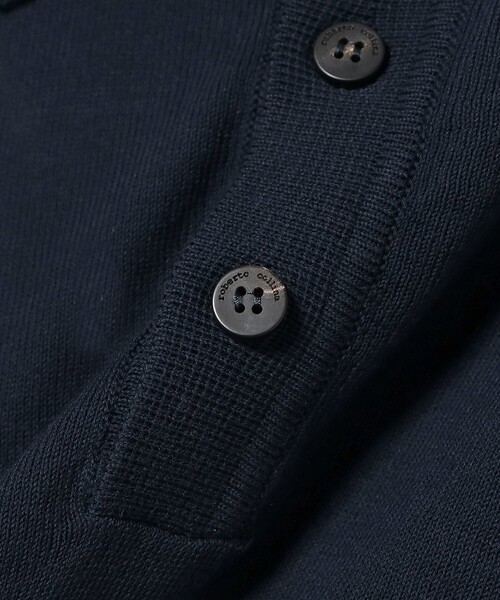 ROBERTO COLLINA（ロベルトコリーナ）の「ROBERTO COLLINA / コットン ニットポロシャツ（ポロシャツ・メンズ・ネイビー/ダークブラウン/ブラック・50 8R/46 8R/52 8R/48 8R）」の22枚目の写真