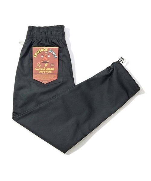 COOKMAN(クックマン)の「Cookman クックマン シェフパンツ イージーパンツ ワイドパンツ Sausage Style Ripstop Black(その他パンツ・メンズ・ブラック・LARGE/X-LARGE/XX-LARGE)」の2枚目の写真
