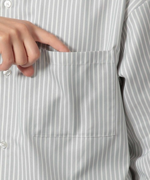 LAKOLE（ラコレ）の「DRYストライプ半袖シャツ / 289697（シャツ/ブラウス・メンズ・ブルー/ライトグレー・SMALL/MEDIUM/LARGE/X-LARGE）」の11枚目の写真