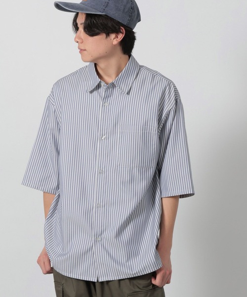 LAKOLE（ラコレ）の「DRYストライプ半袖シャツ / 289697（シャツ/ブラウス・メンズ・ブルー/ライトグレー・SMALL/MEDIUM/LARGE/X-LARGE）」の16枚目の写真