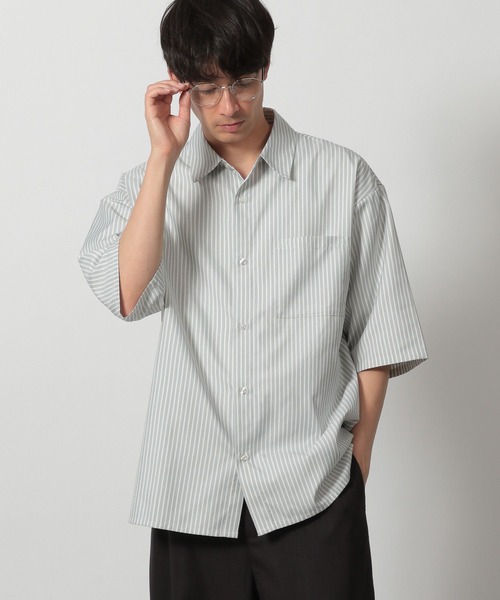 LAKOLE（ラコレ）の「DRYストライプ半袖シャツ / 289697（シャツ/ブラウス・メンズ・ブルー/ライトグレー・SMALL/MEDIUM/LARGE/X-LARGE）」の15枚目の写真