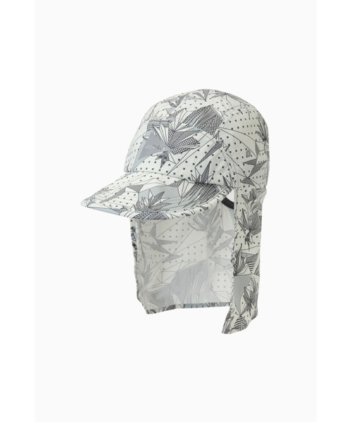 and wander（アンドワンダー）の「BRUSHED NYLON SUNSHADE CAP｜ブラッシュナイロンサンシェードキャップ（キャップ・メンズ・ブルー/チャコール/グレー・FREE）」の2枚目の写真