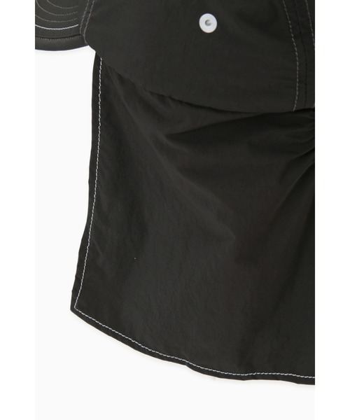 and wander（アンドワンダー）の「BRUSHED NYLON SUNSHADE CAP｜ブラッシュナイロンサンシェードキャップ（キャップ・メンズ・ブルー/チャコール/グレー・FREE）」の5枚目の写真