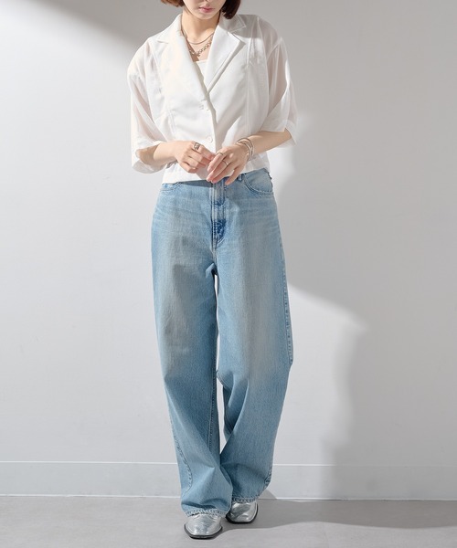 メゾンブリーズレヴール MAISON BREEZE reveur メッシュシャツジャケット trc （グレー） メゾンブリーズレヴール MAISON BREEZE reveur メッシュシャツ