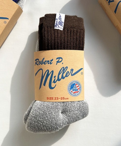 MILLER（ミラー）の「Robert P. Miller / 1P ウィンターソックス / 314C/316C（ソックス/靴下・メンズ・ブラウン系その他/グレー系その他/ブラック/ブラウン/レッド/ブルー系その他/ブラック系その他・23-25cm/25-27CM）」の5枚目の写真