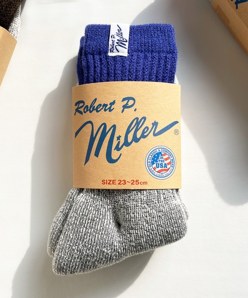 MILLER（ミラー）の「Robert P. Miller / 1P ウィンターソックス / 314C/316C（ソックス/靴下・メンズ・ブラウン系その他/グレー系その他/ブラック/ブラウン/レッド/ブルー系その他/ブラック系その他・23-25cm/25-27CM）」の6枚目の写真