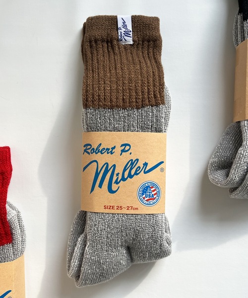 MILLER（ミラー）の「Robert P. Miller / 1P ウィンターソックス / 314C/316C（ソックス/靴下・メンズ・ブラウン系その他/グレー系その他/ブラック/ブラウン/レッド/ブルー系その他/ブラック系その他・23-25cm/25-27CM）」の4枚目の写真