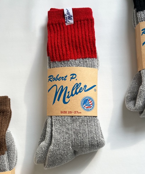 MILLER（ミラー）の「Robert P. Miller / 1P ウィンターソックス / 314C/316C（ソックス/靴下・メンズ・ブラウン系その他/グレー系その他/ブラック/ブラウン/レッド/ブルー系その他/ブラック系その他・23-25cm/25-27CM）」の7枚目の写真