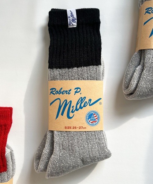 MILLER（ミラー）の「Robert P. Miller / 1P ウィンターソックス / 314C/316C（ソックス/靴下・メンズ・ブラウン系その他/グレー系その他/ブラック/ブラウン/レッド/ブルー系その他/ブラック系その他・23-25cm/25-27CM）」の2枚目の写真