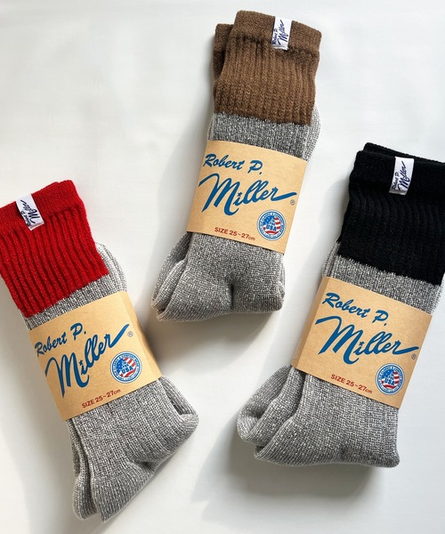 MILLER（ミラー）の「Robert P. Miller / 1P ウィンターソックス / 314C/316C（ソックス/靴下・メンズ・ブラウン系その他/グレー系その他/ブラック/ブラウン/レッド/ブルー系その他/ブラック系その他・23-25cm/25-27CM）」の8枚目の写真