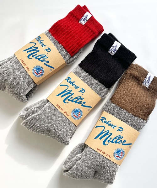 MILLER（ミラー）の「Robert P. Miller / 1P ウィンターソックス / 314C/316C（ソックス/靴下・メンズ・ブラウン系その他/グレー系その他/ブラック/ブラウン/レッド/ブルー系その他/ブラック系その他・23-25cm/25-27CM）」の10枚目の写真