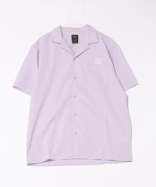 RVCA（ルーカ）の「RVCA メンズ RVCA GARDENS SH 半袖シャツ 【2025年春夏モデル】/ルーカバックプリントボーリングシャツ（シャツ/ブラウス・メンズ・ブラック/マスタード/パープル/ホワイト・X-LARGE/LARGE/MEDIUM/SMALL）」の4枚目の写真