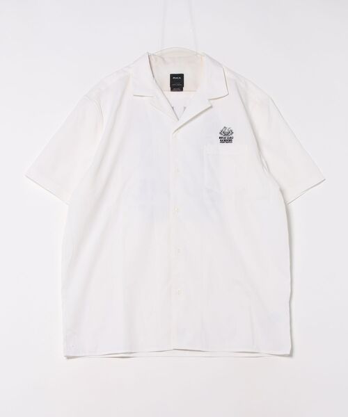 RVCA（ルーカ）の「RVCA メンズ RVCA GARDENS SH 半袖シャツ 【2025年春夏モデル】/ルーカバックプリントボーリングシャツ（シャツ/ブラウス・メンズ・ブラック/マスタード/パープル/ホワイト・X-LARGE/LARGE/MEDIUM/SMALL）」の2枚目の写真