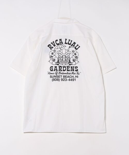 RVCA（ルーカ）の「RVCA メンズ RVCA GARDENS SH 半袖シャツ 【2025年春夏モデル】/ルーカバックプリントボーリングシャツ（シャツ/ブラウス・メンズ・ブラック/マスタード/パープル/ホワイト・X-LARGE/LARGE/MEDIUM/SMALL）」の5枚目の写真