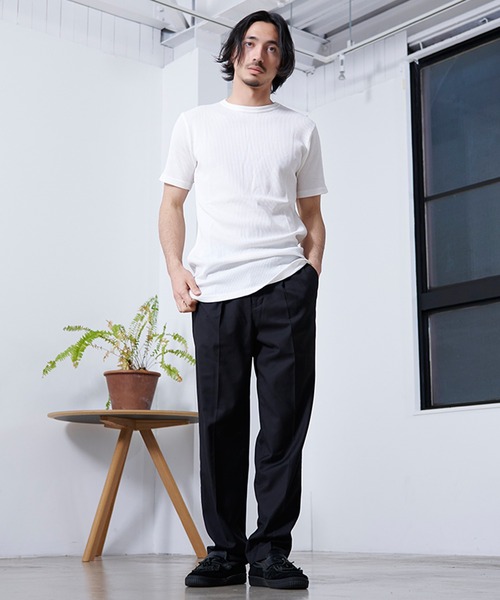 SILVER BULLET（シルバーバレット）の「『SILVER BULLET SELECT AP/シルバーバレットセレクト』クルーネック ワッフルトール半袖Tシャツ【gb】（Tシャツ/カットソー・メンズ・グレー/オフホワイト/ブラック・M/L/LL）」の7枚目の写真