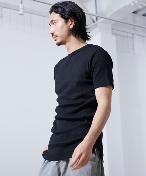 SILVER BULLET（シルバーバレット）の「『SILVER BULLET SELECT AP/シルバーバレットセレクト』クルーネック ワッフルトール半袖Tシャツ【gb】（Tシャツ/カットソー・メンズ・グレー/オフホワイト/ブラック・M/L/LL）」の12枚目の写真