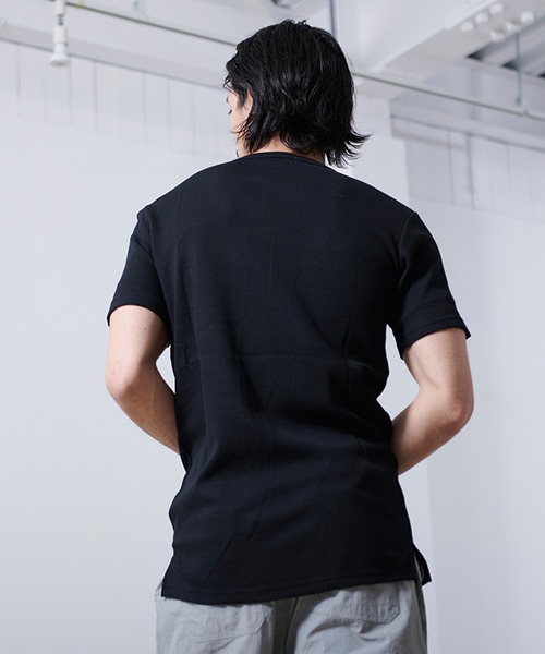 SILVER BULLET（シルバーバレット）の「『SILVER BULLET SELECT AP/シルバーバレットセレクト』クルーネック ワッフルトール半袖Tシャツ【gb】（Tシャツ/カットソー・メンズ・グレー/オフホワイト/ブラック・M/L/LL）」の13枚目の写真