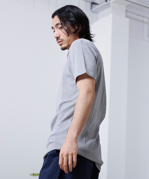 SILVER BULLET（シルバーバレット）の「『SILVER BULLET SELECT AP/シルバーバレットセレクト』クルーネック ワッフルトール半袖Tシャツ【gb】（Tシャツ/カットソー・メンズ・グレー/オフホワイト/ブラック・M/L/LL）」の17枚目の写真