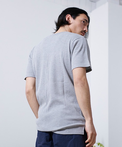 SILVER BULLET（シルバーバレット）の「『SILVER BULLET SELECT AP/シルバーバレットセレクト』クルーネック ワッフルトール半袖Tシャツ【gb】（Tシャツ/カットソー・メンズ・グレー/オフホワイト/ブラック・M/L/LL）」の18枚目の写真