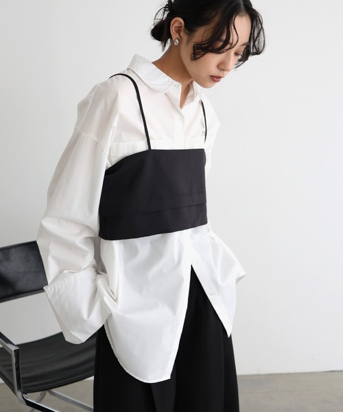 hellam（へラム）の「バックボタンビスチェ（ベスト・レディース・グレー/ブラック・FREE）」の5枚目の写真