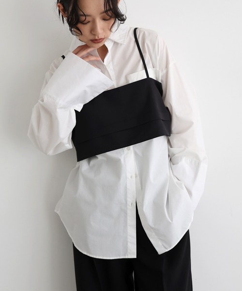 hellam（へラム）の「バックボタンビスチェ（ベスト・レディース・グレー/ブラック・FREE）」の9枚目の写真