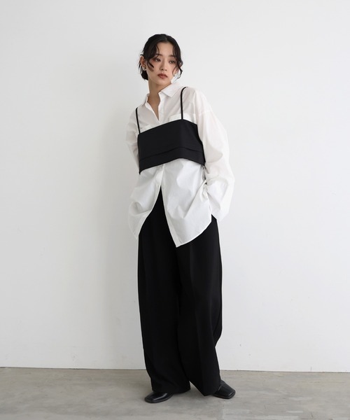 hellam（へラム）の「バックボタンビスチェ（ベスト・レディース・グレー/ブラック・FREE）」の10枚目の写真