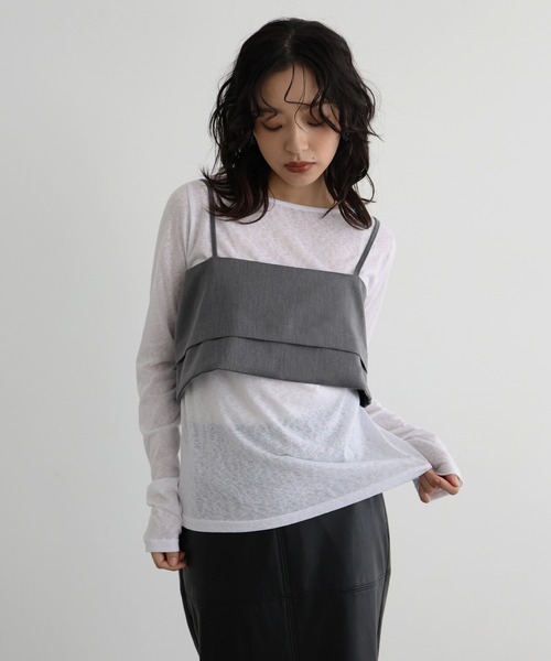 hellam（へラム）の「バックボタンビスチェ（ベスト・レディース・グレー/ブラック・FREE）」の12枚目の写真