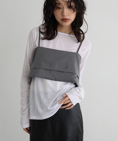 hellam（へラム）の「バックボタンビスチェ（ベスト・レディース・グレー/ブラック・FREE）」の15枚目の写真