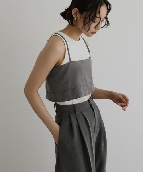 バックボタンビスチェ（ベスト）｜hellam（へラム）のファッション通販