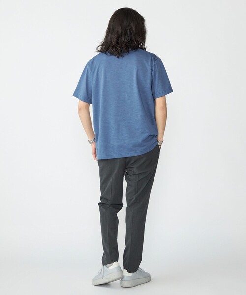 SHIPS(シップス)の「SHIPS: リネン ライク スラブ ショートスリーブ Tシャツ(Tシャツ/カットソー・メンズ・ロイヤルブルー/マスタード/ライトグレー/ホワイト・SMALL/X-LARGE/LARGE/MEDIUM)」の10枚目の写真