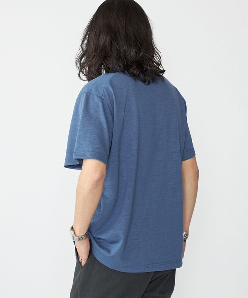 SHIPS(シップス)の「SHIPS: リネン ライク スラブ ショートスリーブ Tシャツ(Tシャツ/カットソー・メンズ・ロイヤルブルー/マスタード/ライトグレー/ホワイト・SMALL/X-LARGE/LARGE/MEDIUM)」の14枚目の写真