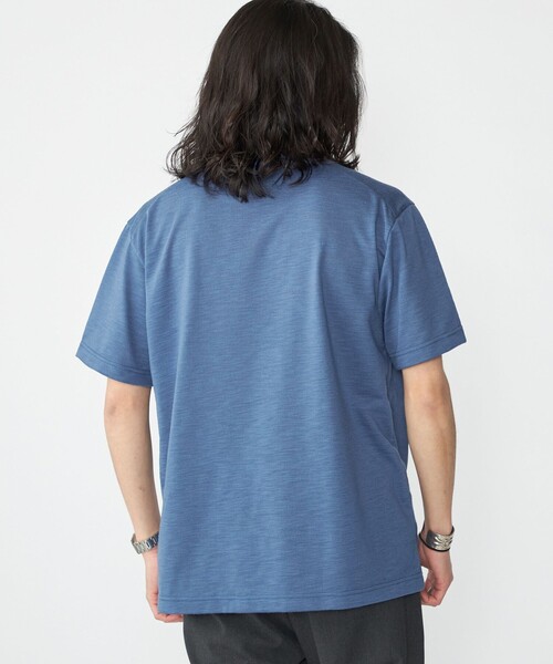 SHIPS(シップス)の「SHIPS: リネン ライク スラブ ショートスリーブ Tシャツ(Tシャツ/カットソー・メンズ・ロイヤルブルー/マスタード/ライトグレー/ホワイト・SMALL/X-LARGE/LARGE/MEDIUM)」の15枚目の写真