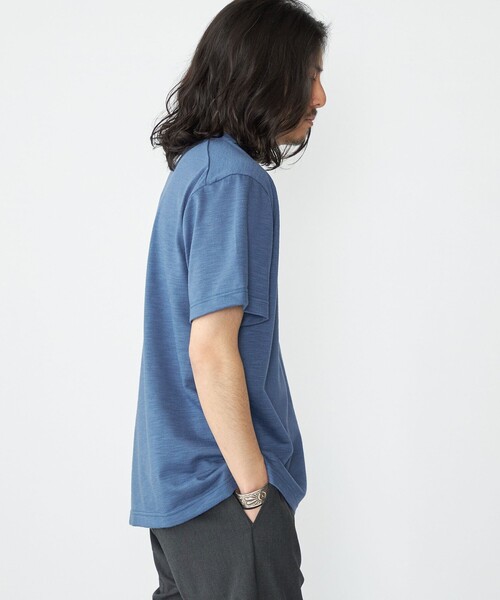SHIPS(シップス)の「SHIPS: リネン ライク スラブ ショートスリーブ Tシャツ(Tシャツ/カットソー・メンズ・ロイヤルブルー/マスタード/ライトグレー/ホワイト・SMALL/X-LARGE/LARGE/MEDIUM)」の16枚目の写真