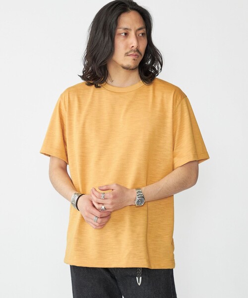 SHIPS(シップス)の「SHIPS: リネン ライク スラブ ショートスリーブ Tシャツ(Tシャツ/カットソー・メンズ・ロイヤルブルー/マスタード/ライトグレー/ホワイト・SMALL/X-LARGE/LARGE/MEDIUM)」の19枚目の写真
