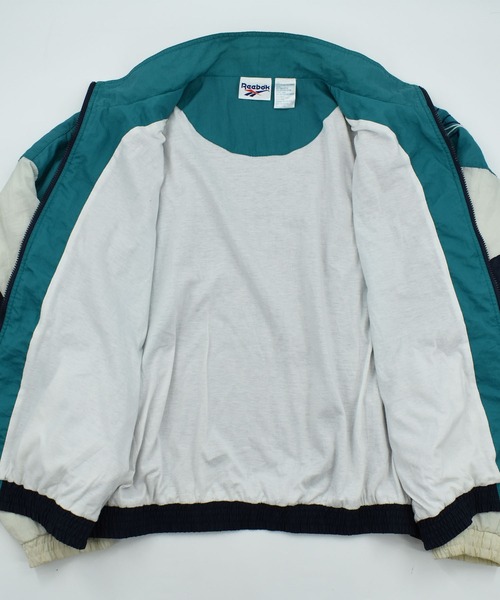 Reebok(リーボック)の「【ヴィンテージ古着】90’s Reebok ナイロン トラックジャケット(ナイロンジャケット・メンズ・グリーン・X-LARGE)」の7枚目の写真