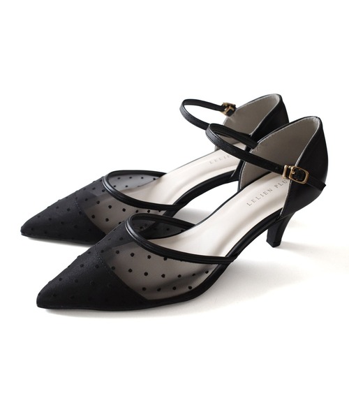 AmiAmi（アミアミ）の「【2026新カラー登場！】ポインテッドトゥセパレートチュールパンプス /オケージョン（パンプス・レディース・ライトグレー/ブラック/アイボリー/ベージュ/ブラック系その他/ベージュ系その他/ピンク/ライトブルーグレー/ブラック系その他3/シルバー系その他/ゴールド系その他/ブラック系その他2・L/LL/M/S）」の13枚目の写真