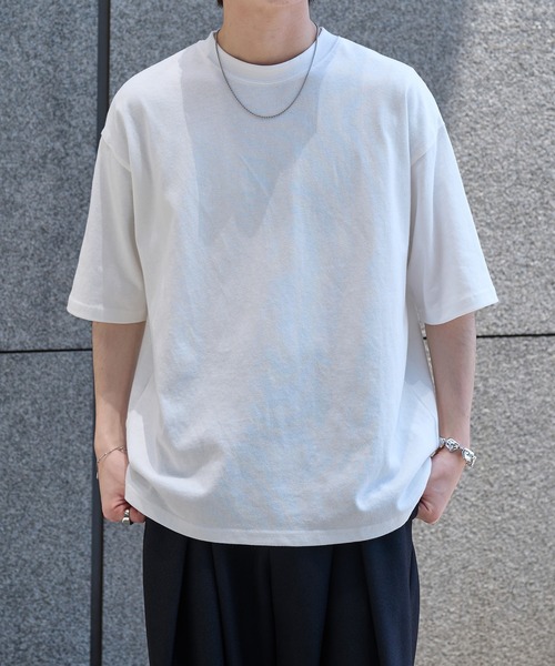 epnok(エプノック)の「ベーシックルーズ半袖Tee(Tシャツ/カットソー・メンズ・オフホワイト/グレー/ブラック・SMALL/MEDIUM/LARGE)」の2枚目の写真