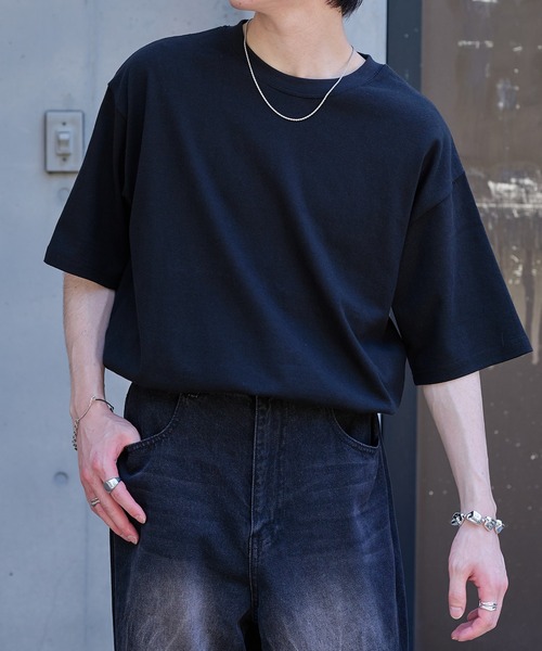 epnok(エプノック)の「ベーシックルーズ半袖Tee(Tシャツ/カットソー・メンズ・オフホワイト/グレー/ブラック・SMALL/MEDIUM/LARGE)」の1枚目の写真