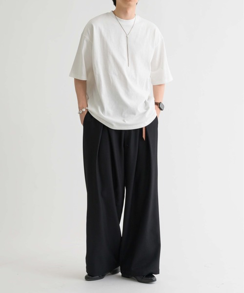 epnok(エプノック)の「ベーシックルーズ半袖Tee(Tシャツ/カットソー・メンズ・オフホワイト/グレー/ブラック・SMALL/MEDIUM/LARGE)」の7枚目の写真