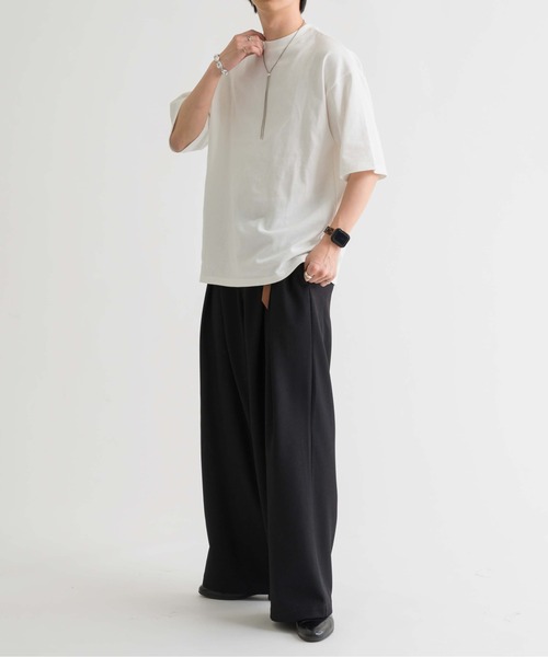 epnok(エプノック)の「ベーシックルーズ半袖Tee(Tシャツ/カットソー・メンズ・オフホワイト/グレー/ブラック・SMALL/MEDIUM/LARGE)」の8枚目の写真