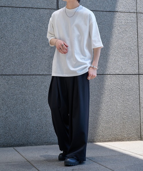 epnok(エプノック)の「ベーシックルーズ半袖Tee(Tシャツ/カットソー・メンズ・オフホワイト/グレー/ブラック・SMALL/MEDIUM/LARGE)」の20枚目の写真