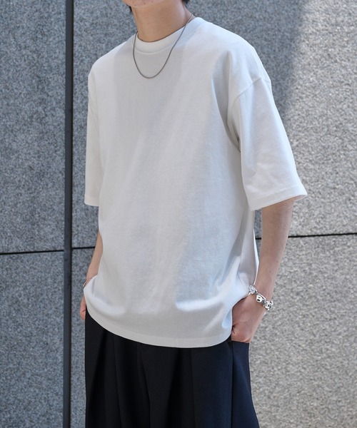 epnok(エプノック)の「ベーシックルーズ半袖Tee(Tシャツ/カットソー・メンズ・オフホワイト/グレー/ブラック・SMALL/MEDIUM/LARGE)」の15枚目の写真