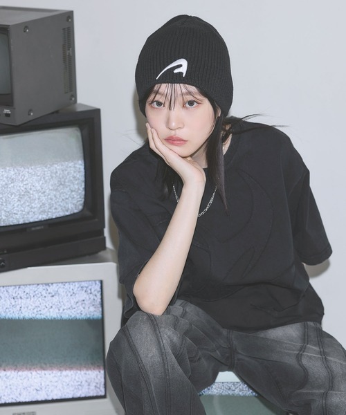MSG(エムエスジー)の「ヴィンテージライクアップリケロゴパッチTシャツ【UNISEX】(Tシャツ/カットソー・メンズ・ブラック/ホワイト/グレー系/ブラック系・S/M/L/XL)」の22枚目の写真